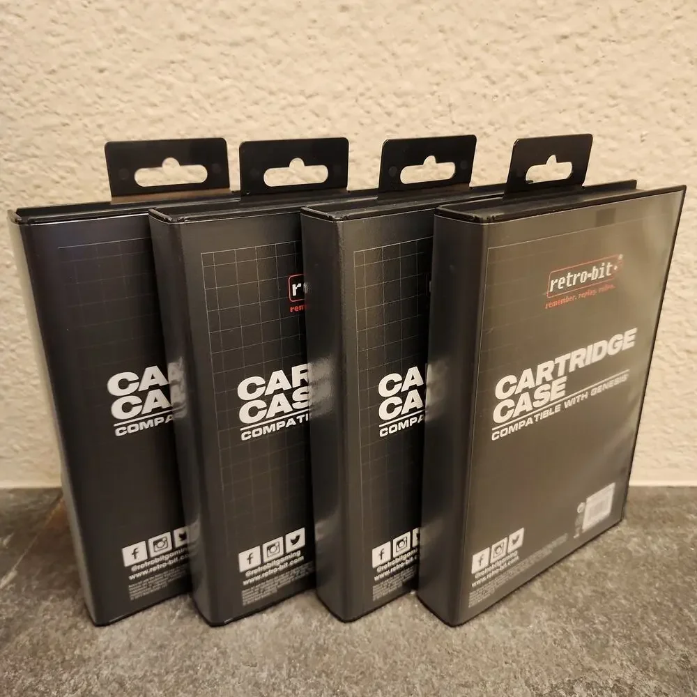 Genesis Cartridge Case Replacement [Set of 4] (NEW) - Retro-bit - Sega